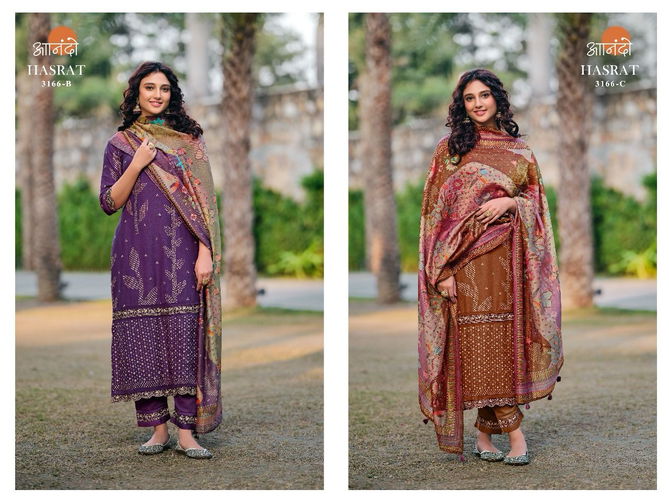 Hasrat 3166 Anando By Jay Vijay Muslin Printed Designer Salwar Kameez Orders In India